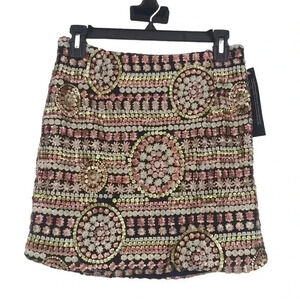WYLDR SKIRT WOMENS MEDIUM KEEP IT TOGETHER SEQUIN MULTI COLORED MINI FESTIVAL